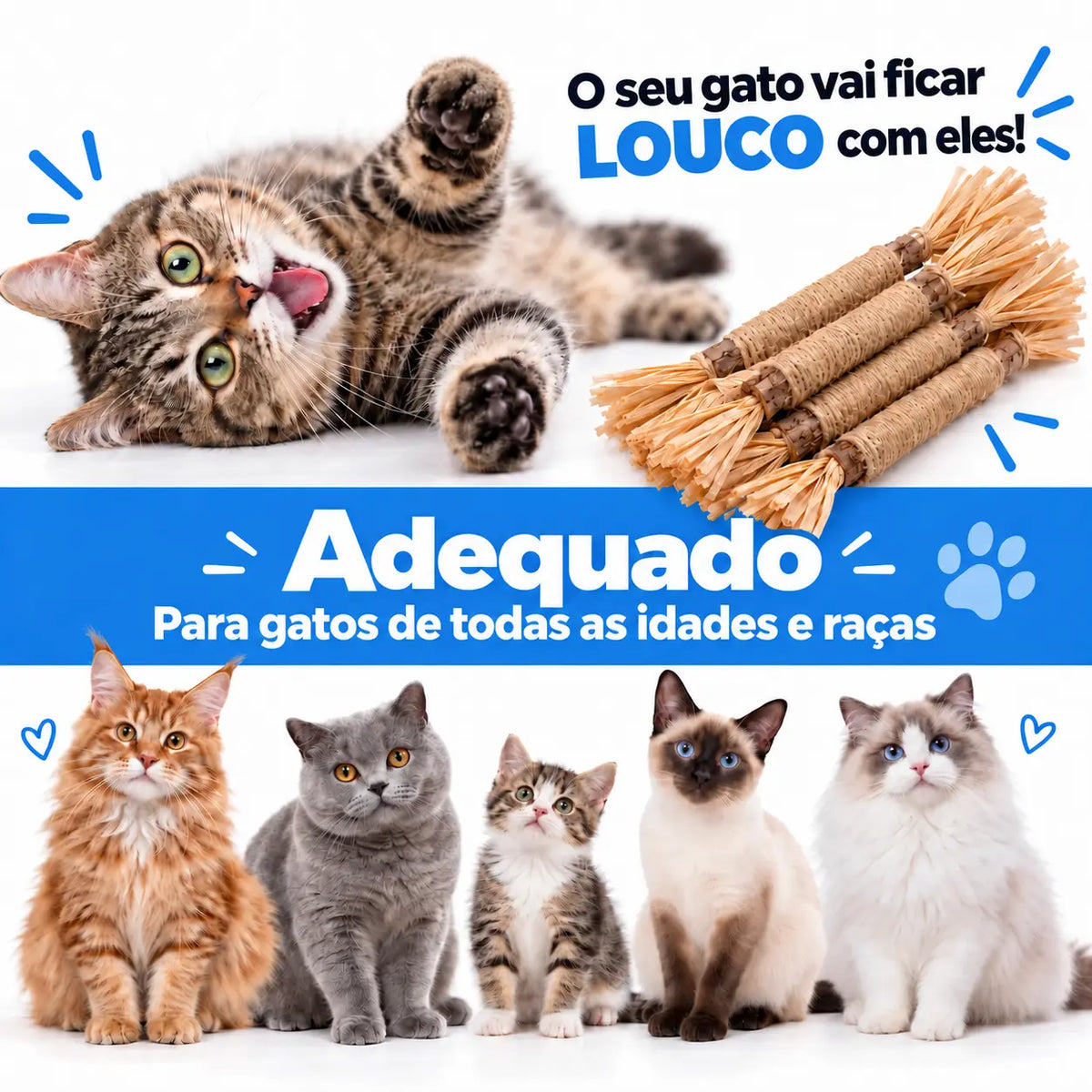 Vidatabi – Paus Dentais Naturais para Gatos