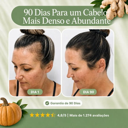 Menos queda de cabelo em 26 dias