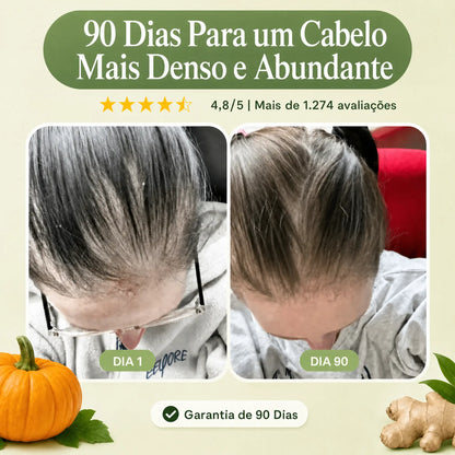 Menos queda de cabelo em 26 dias